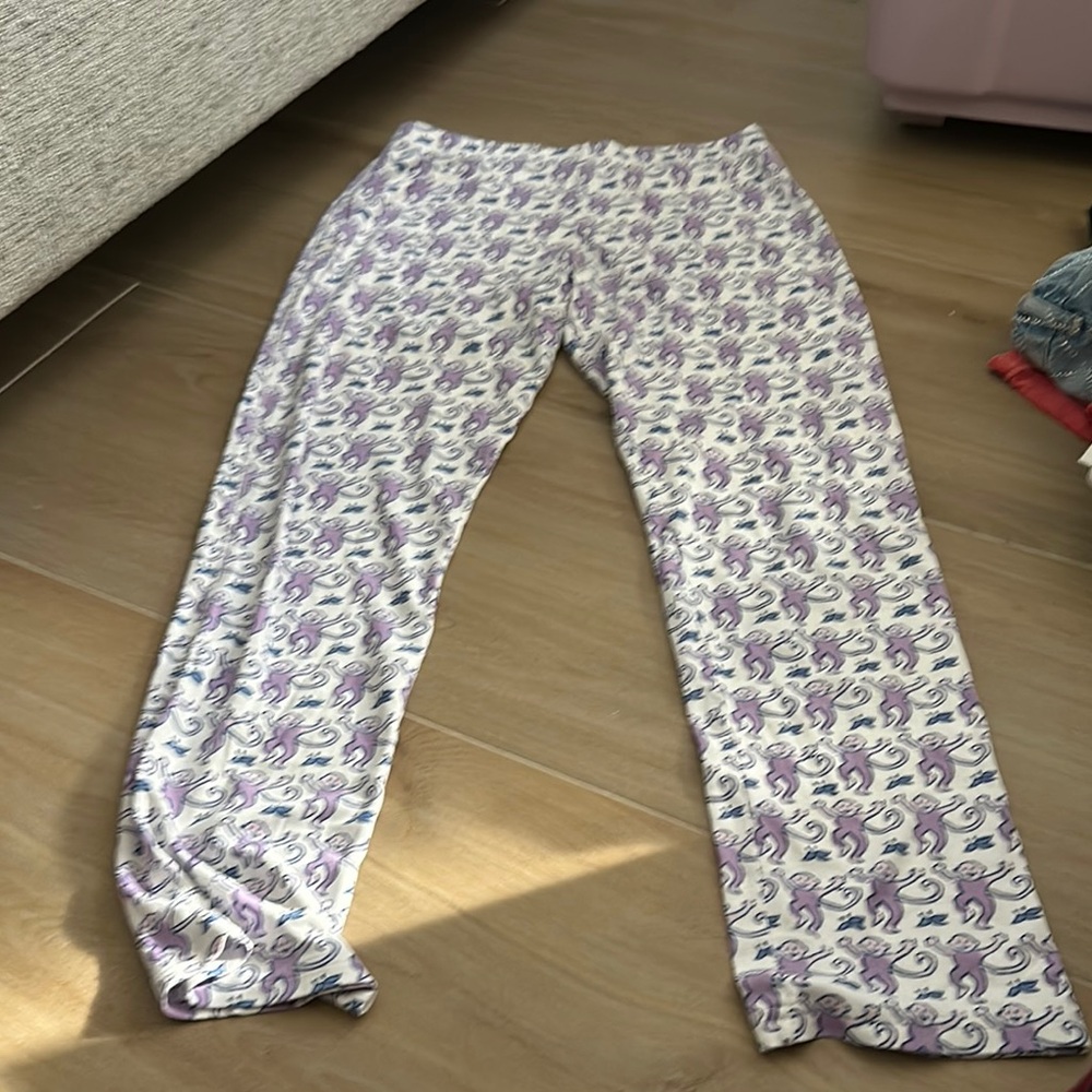 Purple Unicorn Print Pajama Pants